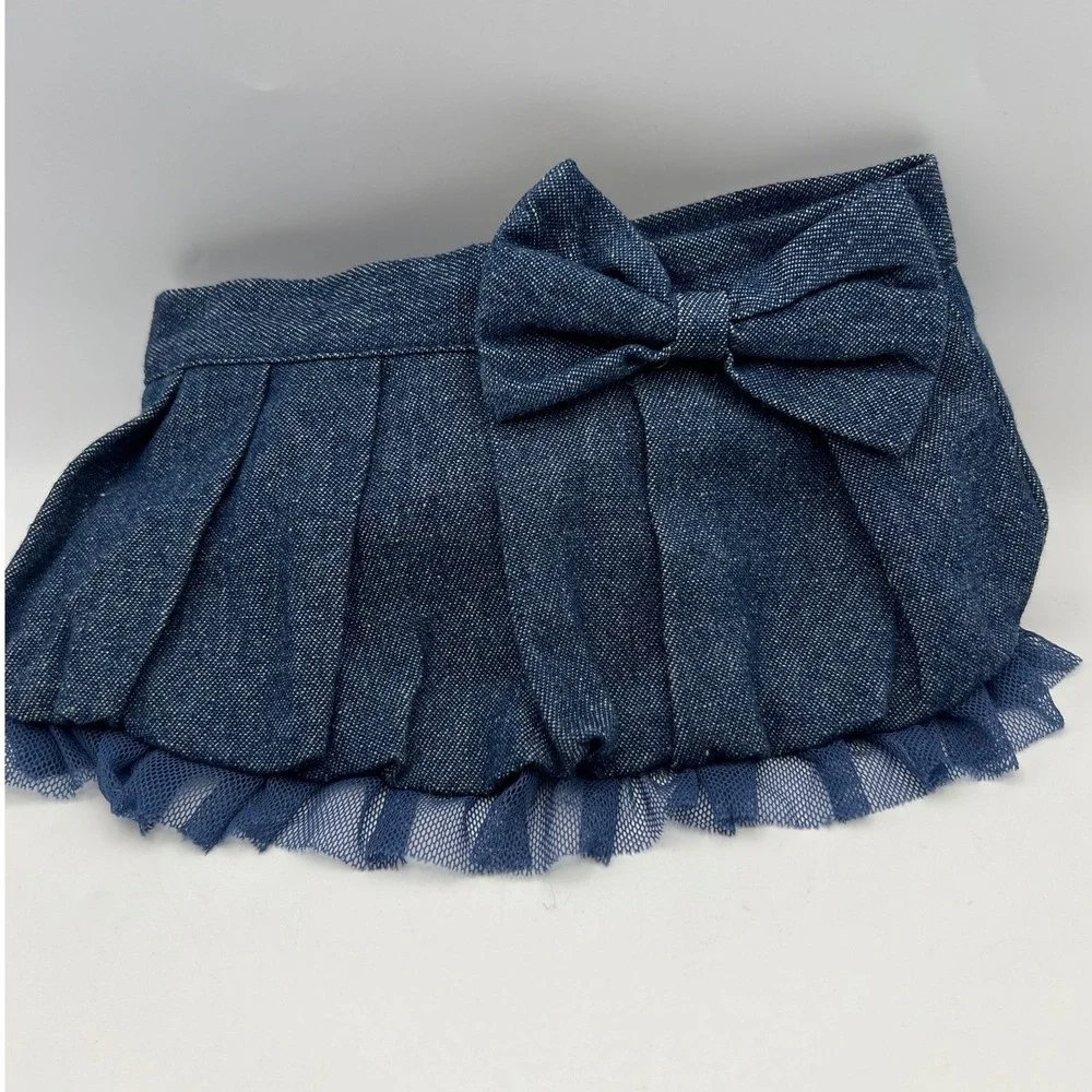 Build A Bear Bottoms Lot of 9 Skirts Shorts Denim Tulle Cotton Chain Clothes